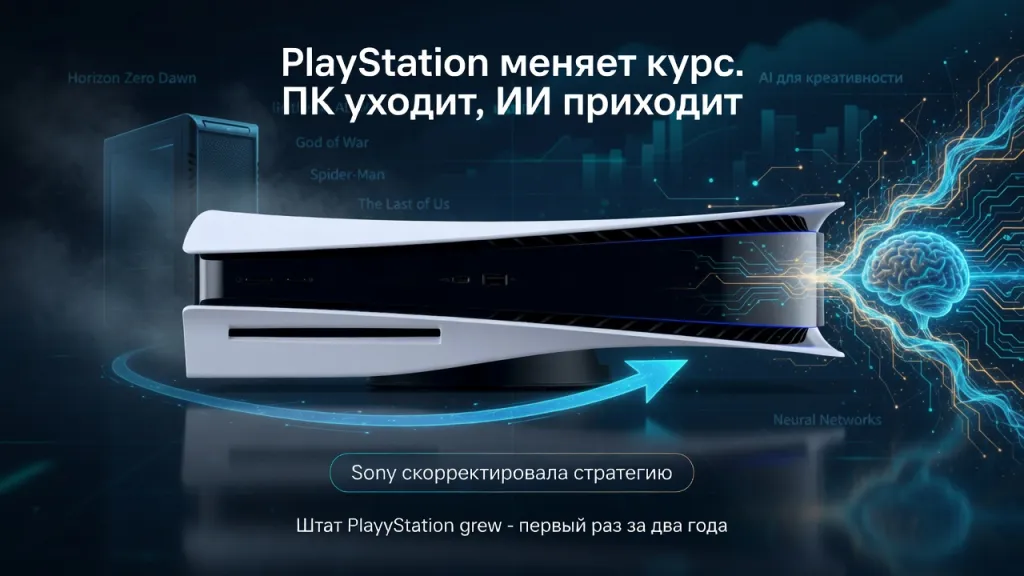 PlayStation меняет курс. ПК уходит, ИИ приходит
