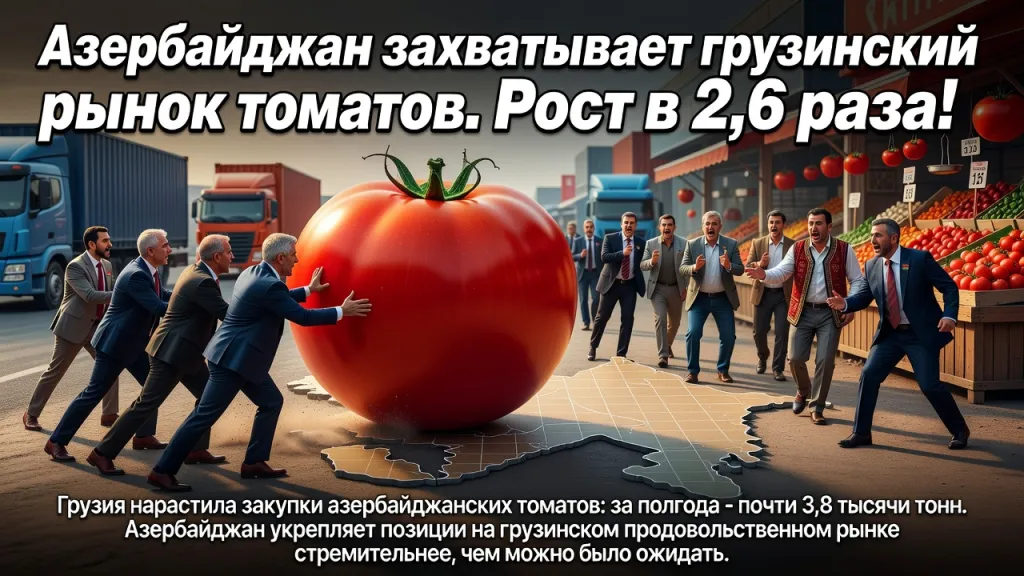 Азербайджан захватывает грузинский рынок томатов. Рост в 2,6 раза!